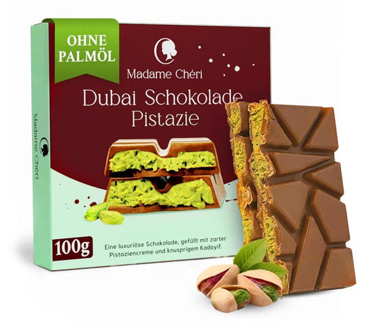 🍫 Chocolat de Dubaï (100g) – Pistache & Kadayif
