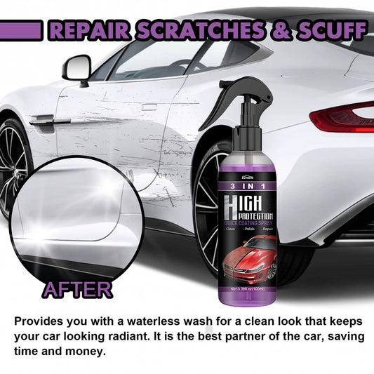 Polishing Spraying Wax 3 in 1 Car Ceramic Coating Spray 100Ml Car Paint Scratch Repair Remover Car Scratch Repair Car Paint Care