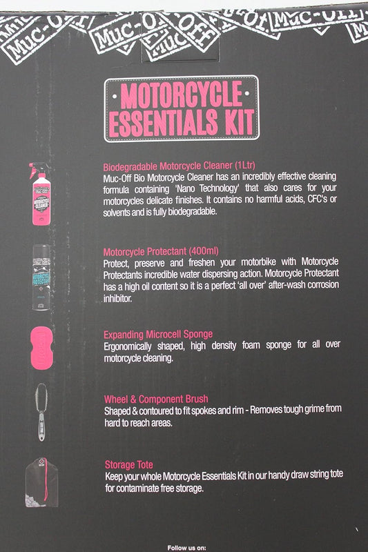 Kit Nettoyage Moto De Base - Kit Entretien Moto Pour Le Nettoyage Des Motos- Comprend Un Nettoyant Moto, Protection Moto Et Plus, Clear, Taille Unique