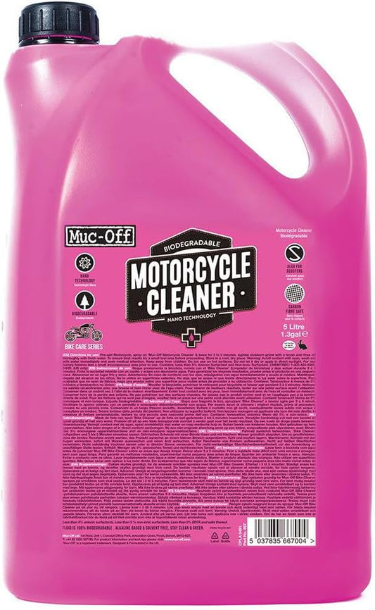 Muc off Motorrad Reiniger Mit Nano Technologie 5 L Moped Zwei Rad Fahrrad Reinigung Putzmittel, 667
